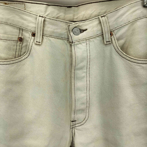 リーバイス Levis 90s USA製 501 ボタン裏523 ホワイト ストレートデニムパンツ メンズ W33 L30