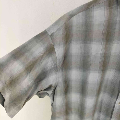 ウィムバイリドム WYM LIDNM OMBRE CHECK FLUFFY H/S SHIRT メンズ JPN:M