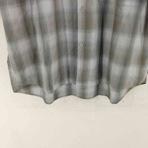 ウィムバイリドム WYM LIDNM OMBRE CHECK FLUFFY H/S SHIRT メンズ JPN:M