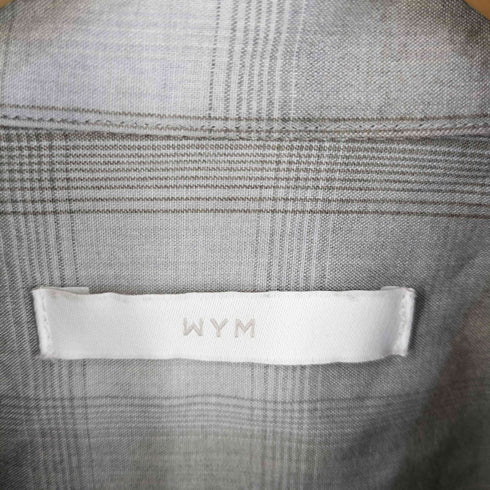 ウィムバイリドム WYM LIDNM OMBRE CHECK FLUFFY H/S SHIRT メンズ JPN:M