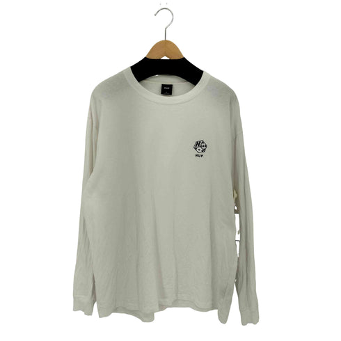 ハフ HUF ワンポイントダイスロゴ クルーネック ロングスリーブ Tシャツ メンズ XL