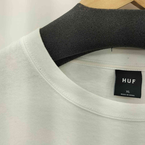 ハフ HUF ワンポイントダイスロゴ クルーネック ロングスリーブ Tシャツ メンズ XL