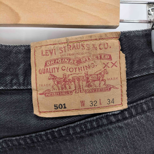 リーバイス Levis 90s カナダ製 501 ストレートデニムパンツ ボタン裏217刻印 メンズ W32L34
