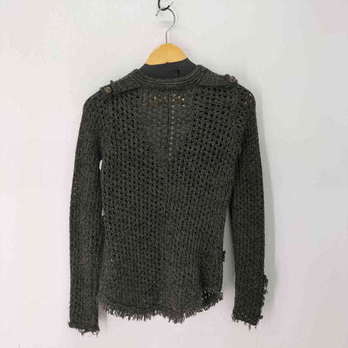 ザラ ZARA KNIT エポレット スナップボタン ローゲージ ニット カーディガン Y2K レディース import:S