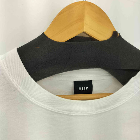 ハフ HUF ボックスロゴ クルーネック ロングスリーブ Tシャツ メンズ XL