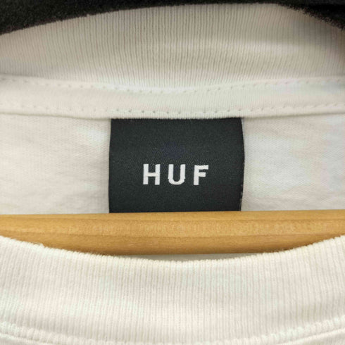 ハフ HUF ボックスロゴ クルーネック ロングスリーブ Tシャツ メンズ XL