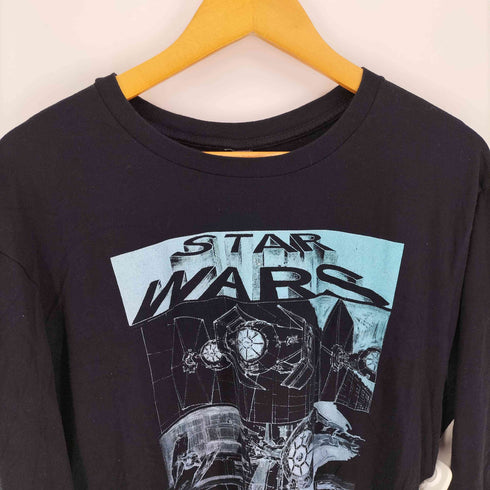 スペースオペラ グラフィック プリント L/S クルーネック Tシャツ メンズ import:XL