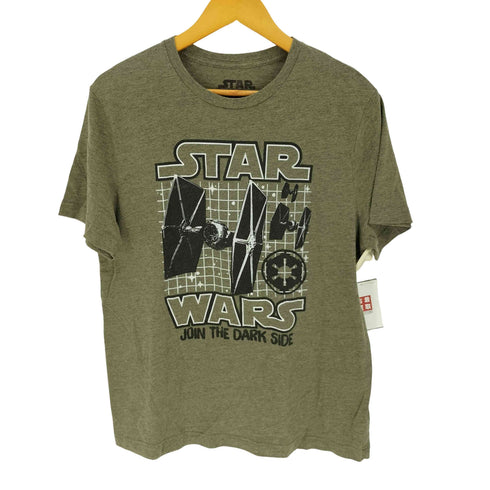 スペースオペラ 戦闘機 グラフィック プリント S/S クルーネック Tシャツ メンズ import:L