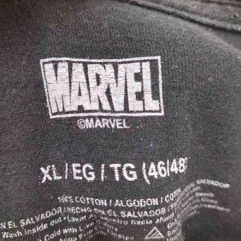 マーベル MARVEL 00S ロゴプリント ショートスリーブ クルーネックTシャツ メンズ import:XL