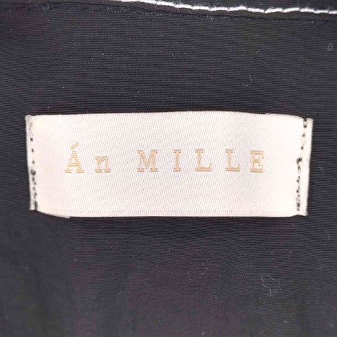 アンミール An MILLE ナイロン パフスリーブ シャツワンピース レディース