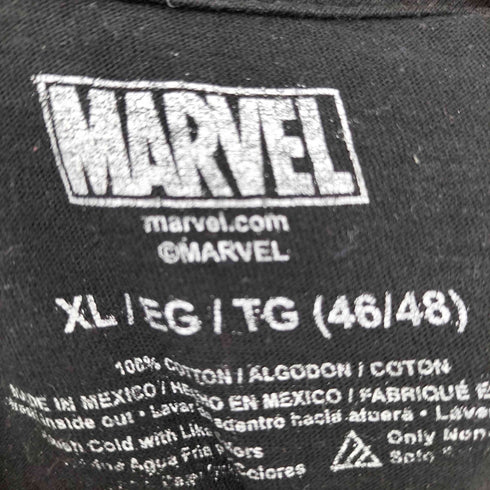 マーベル MARVEL 00S メキシコ製 ムービーキャラクター ロゴプリント ショートスリーブ クルーネックTシャツ メンズ import:XL