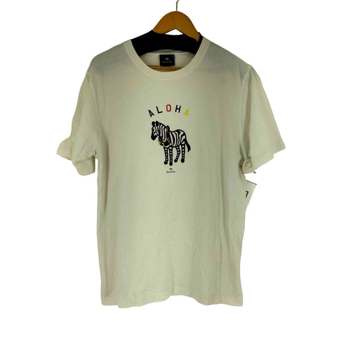 ピーエスポールスミス PS Paul Smith ゼブラプリントクルーネック S/S Tシャツ メンズ import:XL
