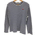 プレイコムデギャルソン PLAY COMME des GARCONS ハートワッペン ボーダー クルーネック ロングスリーブTシャツ レディース JPN:L