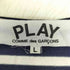 プレイコムデギャルソン PLAY COMME des GARCONS ハートワッペン ボーダー クルーネック ロングスリーブTシャツ レディース JPN:L