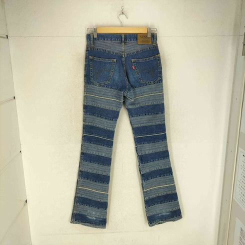 ヒステリックグラマー HYSTERIC GLAMOUR 00S KINKY JEANS ツギハギウミヘビ加工フレアデニムパンツ レディース JPN:S