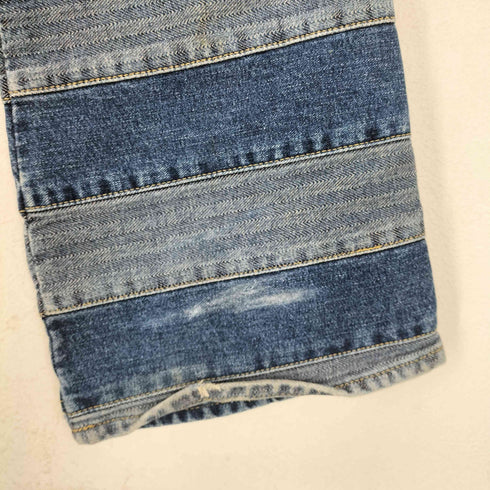 ヒステリックグラマー HYSTERIC GLAMOUR 00S KINKY JEANS ツギハギウミヘビ加工フレアデニムパンツ レディース JPN:S