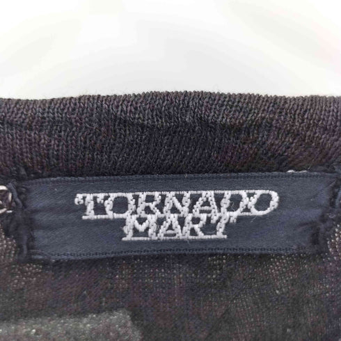 トルネードマート TORNADO MART シワ加工 ステッチラインカットソー メンズ