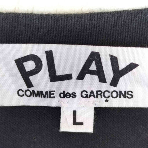 プレイコムデギャルソン PLAY COMME des GARCONS ブラック ハートワッペン Tシャツ レディース JPN:L