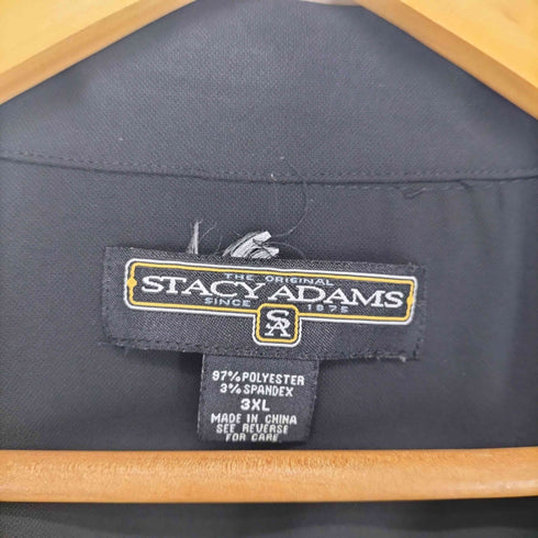 ステイシーアダムス STACY ADAMS バイカラー オープンカラーシャツ big size メンズ 3XL