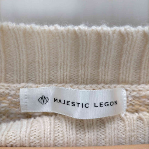 マジェスティックレゴン MAJESTIC LEGON ツイード ニット カーデ & ワンピセット レディース M