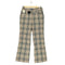 バーバリーブルーレーベル BURBERRY BLUE LABEL ノバチェックセミフレアパンツ レディース JPN:36