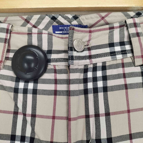 バーバリーブルーレーベル BURBERRY BLUE LABEL ノバチェックセミフレアパンツ レディース JPN:36