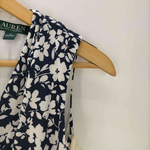 ローレンラルフローレン LAUREN RALPH LAUREN 緑タグ Cream Floral Ruched Stretch Sheath Dress フローラル ストレッチ ワンピース レディース 0