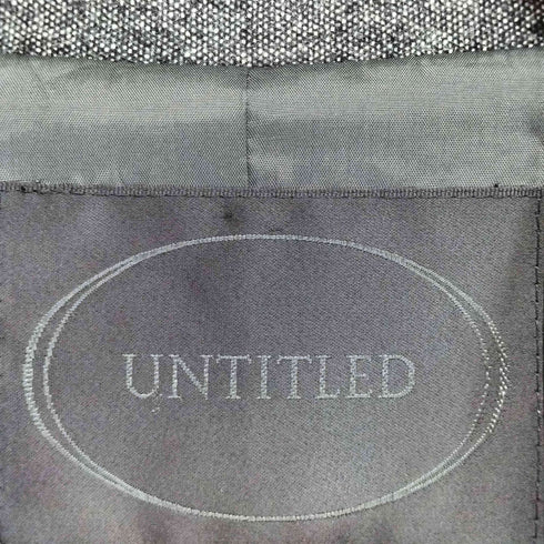 アンタイトル UNTITLED ベルト付比翼テーラードジャケット レディース 1