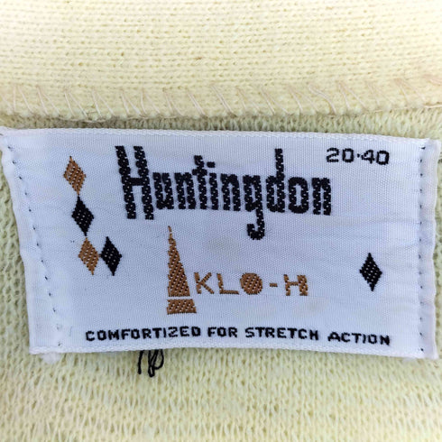 HUNTINGDON 70s Vネック カーディガン メンズ 20-40