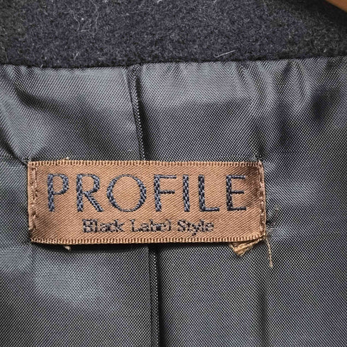 PROFILE BLACK LABEL STYLE アンゴラ混スタンドカラーコート レディース 40