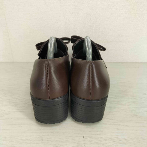 AAA+Feminine フロントリボンヒールローファー レディース 38