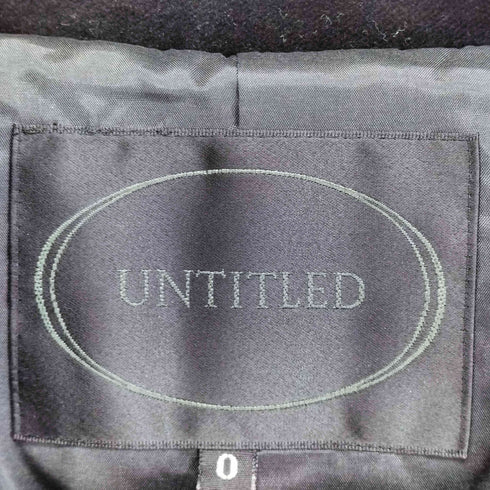 アンタイトル UNTITLED フロントギャザーベロアテーラードジャケット レディース 0