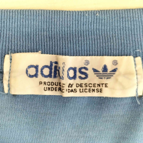 アディダス adidas 80s トレフォイルロゴ刺繍 クルーネック半袖Tシャツ レディース import:S