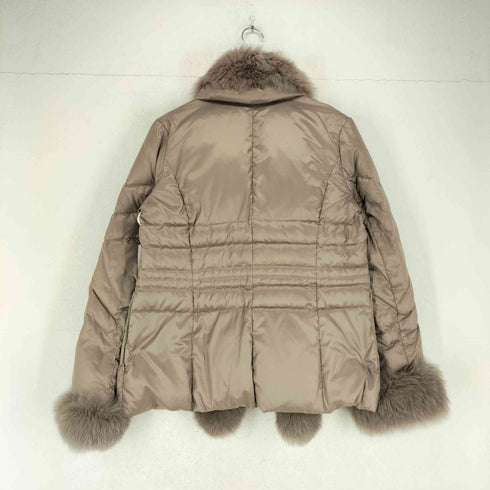 カーラ Cara fox fur フォックスファー付ダウンジャケット レディース LL