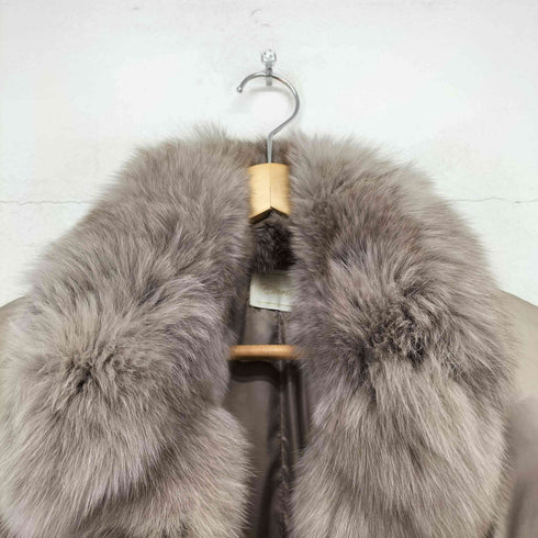カーラ Cara fox fur フォックスファー付ダウンジャケット レディース LL