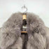 カーラ Cara fox fur フォックスファー付ダウンジャケット レディース LL