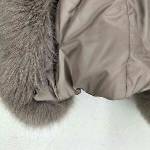 カーラ Cara fox fur フォックスファー付ダウンジャケット レディース LL