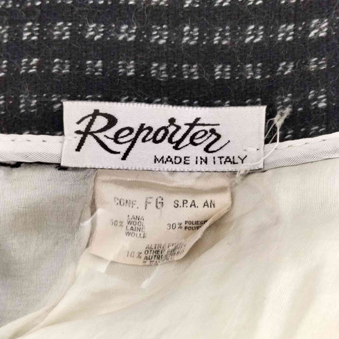 Reporter イタリア製 2タックウールスラックス メンズ