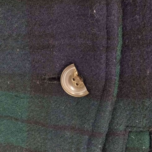 ウールリッチ WOOLRICH 00s ブラックウォッチ ウールピーコート レディース import:M