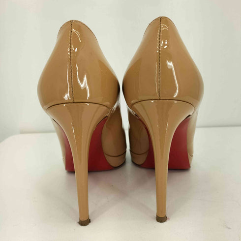 クリスチャンルブタン CHRISTIAN LOUBOUTIN BEG エナメル ピンヒール パンプス レディース 37