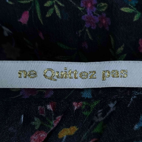 ヌキテパ NE QUITTEZ PAS ジョーゼットフラワーロングドレス レディース
