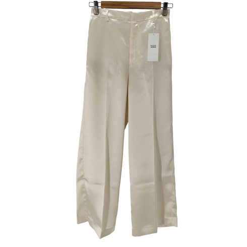 ナノユニバース NANO universe シャイニーサテンバックイージーパンツ レディース FREE