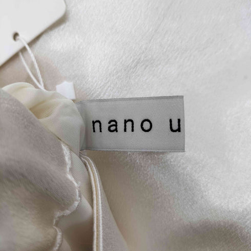 ナノユニバース NANO universe シャイニーサテンバックイージーパンツ レディース FREE