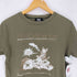 WACHI FIELD わちふぃーるど ねこ プリント クルーネック S/S Tシャツ レディース import:L