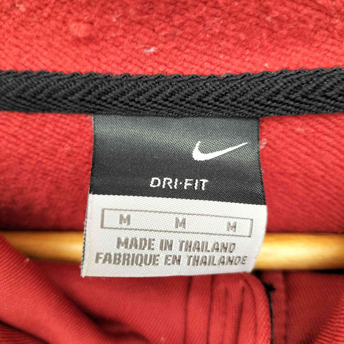 ナイキ NIKE 00S ドライフィット スウッシュロゴ刺繍 ジップアップ パーカー メンズ import:M