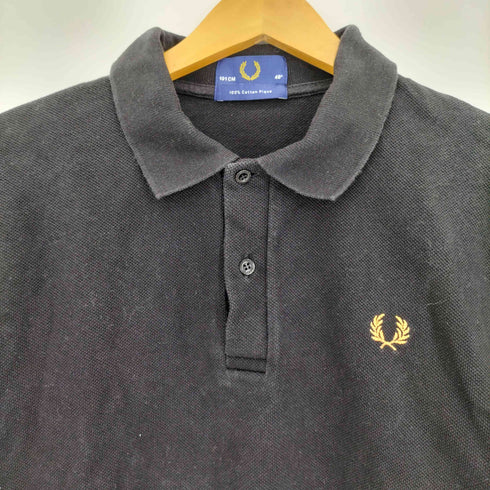 フレッドペリー FRED PERRY ロゴ刺繍 鹿の子 コットン 半袖ポロシャツ メンズ US:40