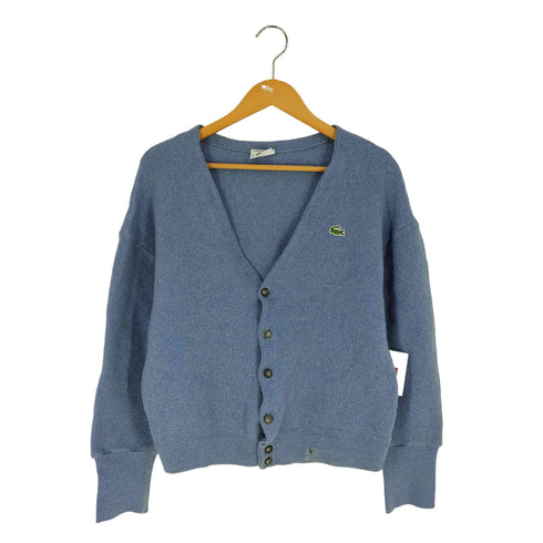 ラコステ LACOSTE フランス製 スモールワニ刺繍 ウールカーディガン メンズ