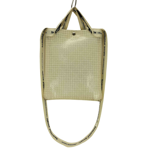 ビューティフルピープル beautiful people plaid vinyl logo tape sacoche bag メンズ