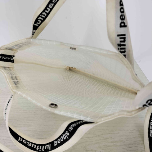 ビューティフルピープル beautiful people plaid vinyl logo tape sacoche bag メンズ