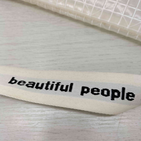 ビューティフルピープル beautiful people plaid vinyl logo tape sacoche bag メンズ